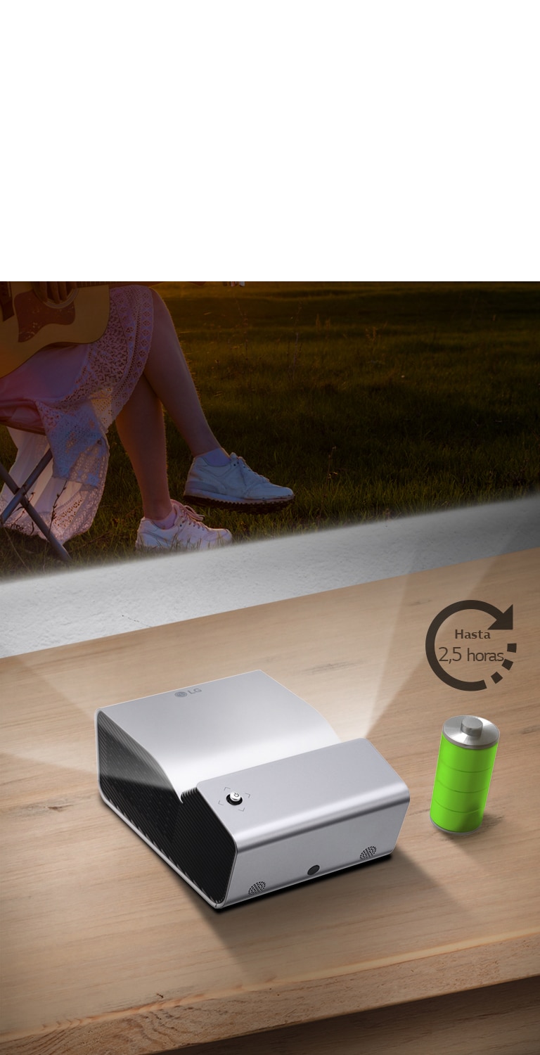 Batería integrada de hasta 2,5 horas2